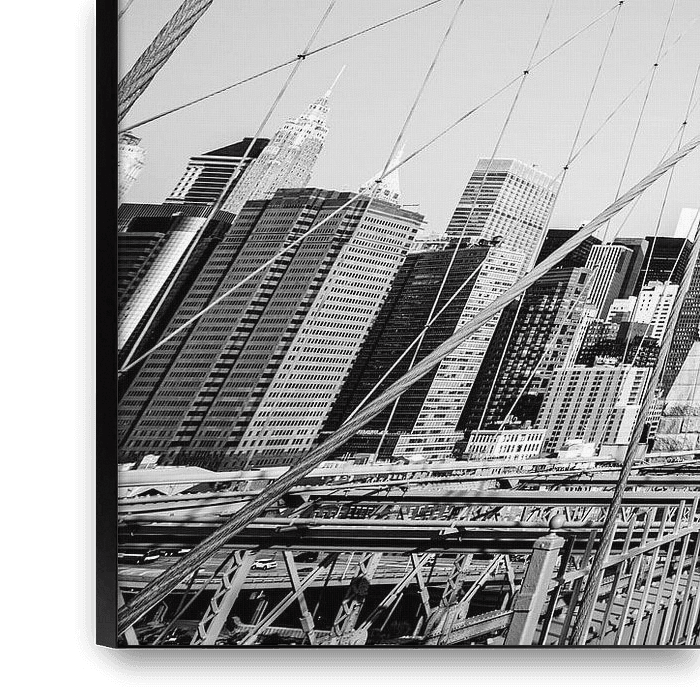 Brooklyn Bridge New York City (Black White) by Sascha Kilmer on